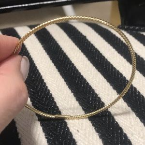David Yurman - 18k gold wire bangle